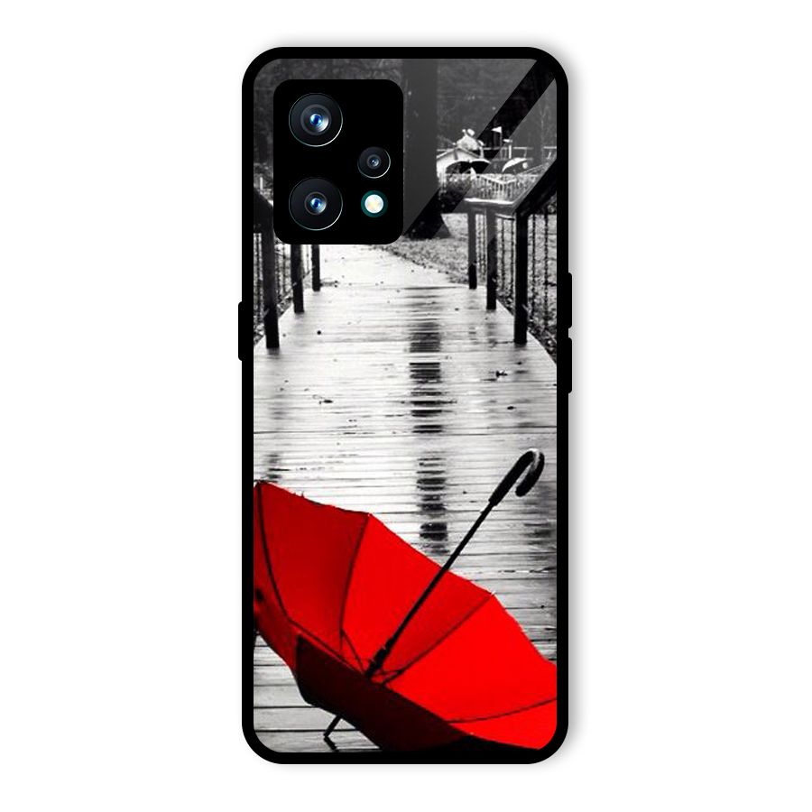 Red Umbrella Glass Back Case for Realme 9 Pro Plus 5G
