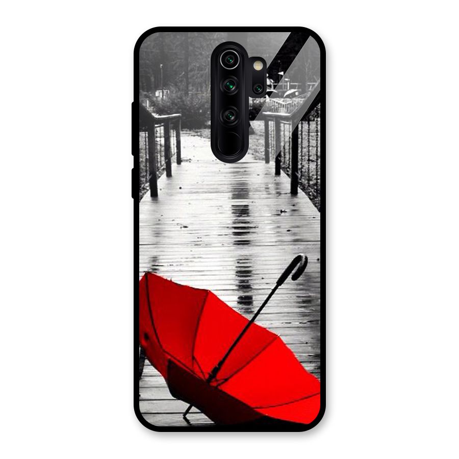 Red Umbrella Glass Back Case for Redmi Note 8 Pro