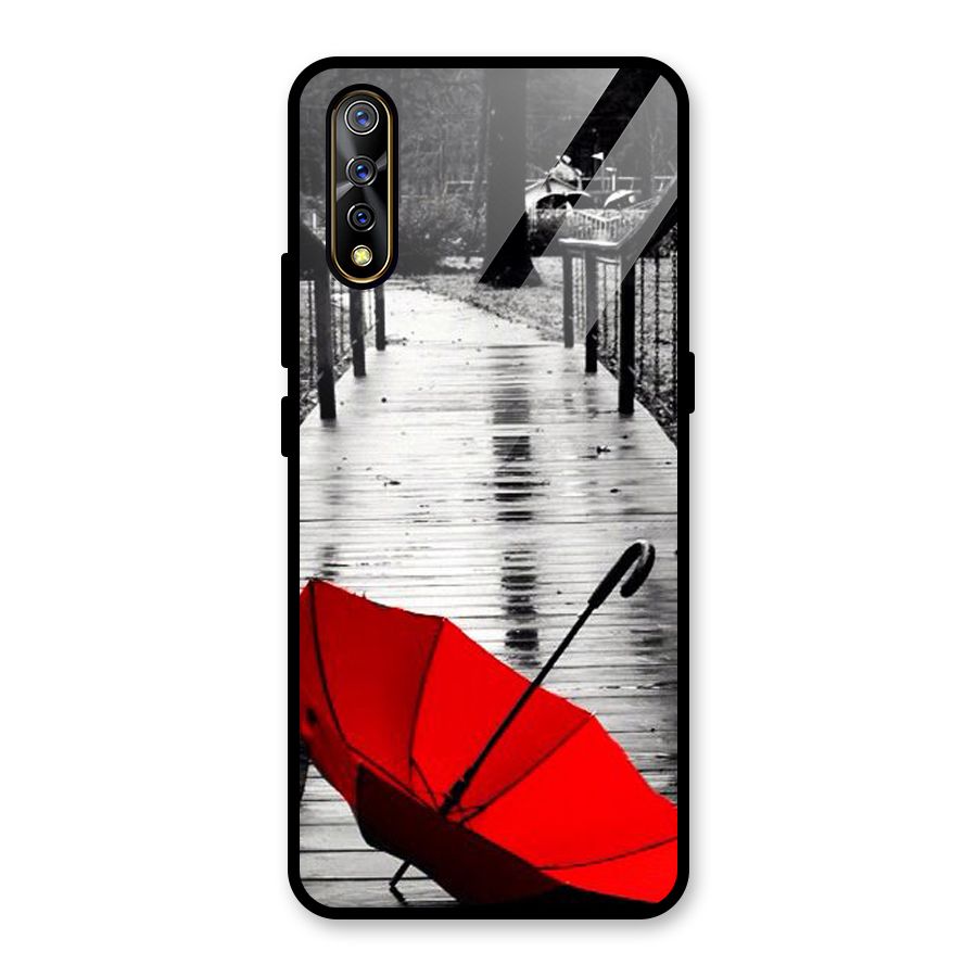 Red Umbrella Glass Back Case for Vivo S1