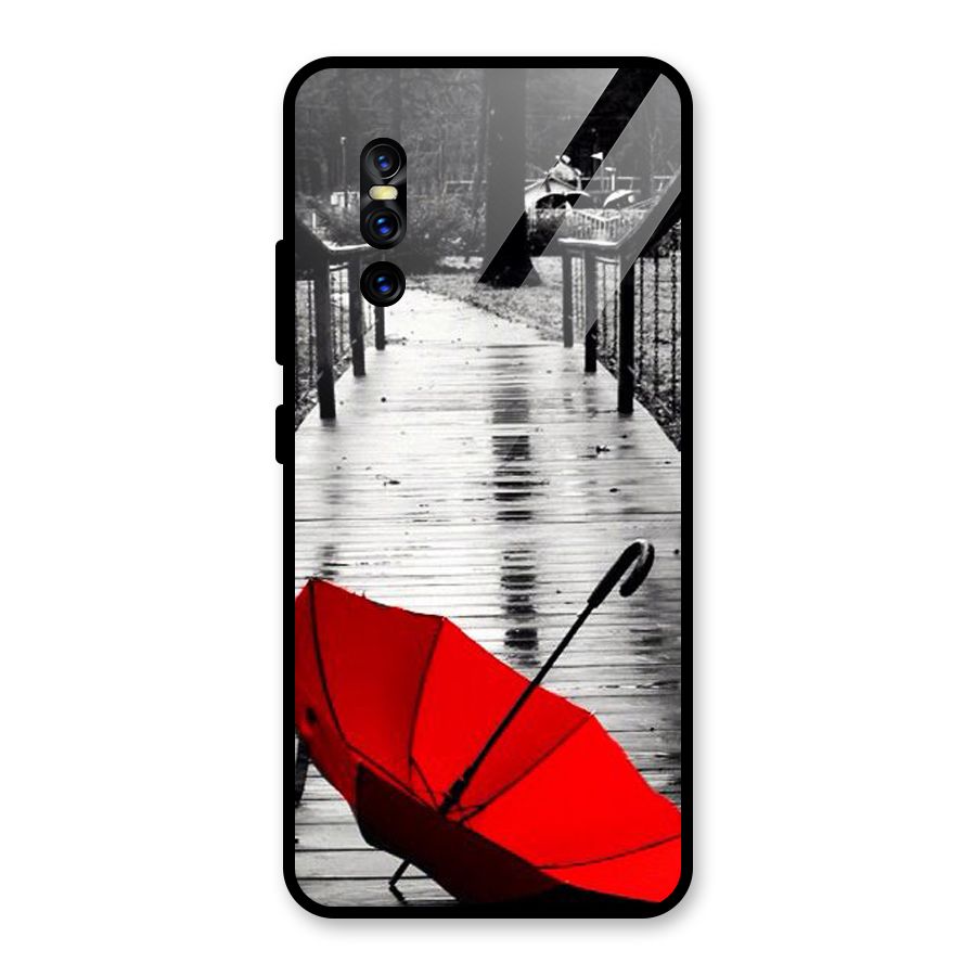 Red Umbrella Glass Back Case for Vivo V15 Pro