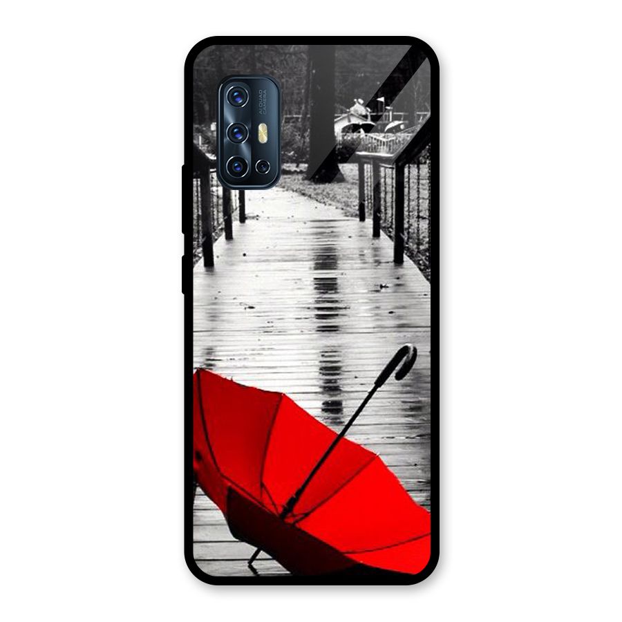 Red Umbrella Glass Back Case for Vivo V17