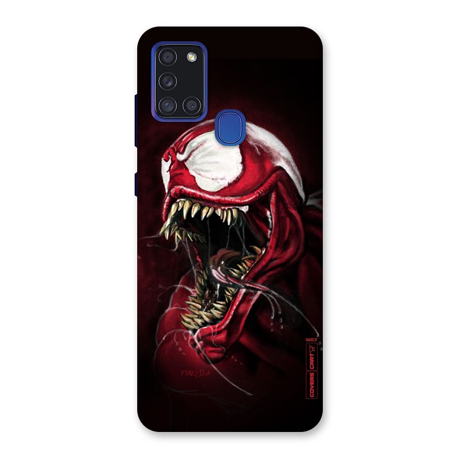 Red Venom Artwork Back Case for Galaxy A21s