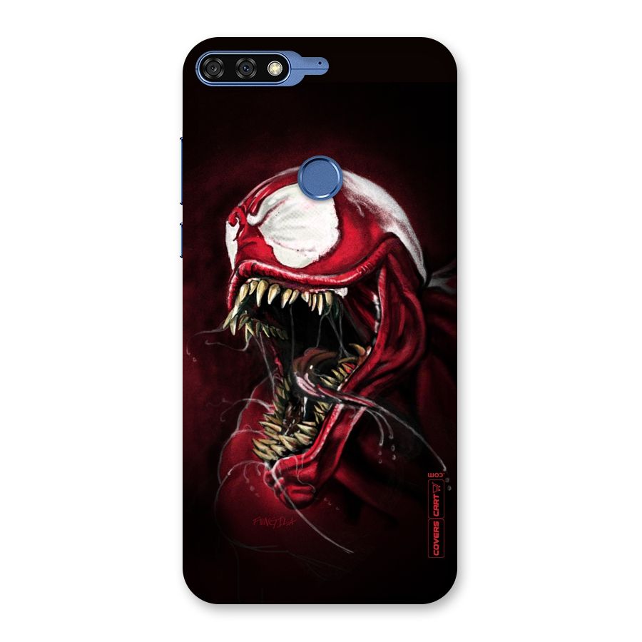 Red Venom Artwork Back Case for Honor 7C