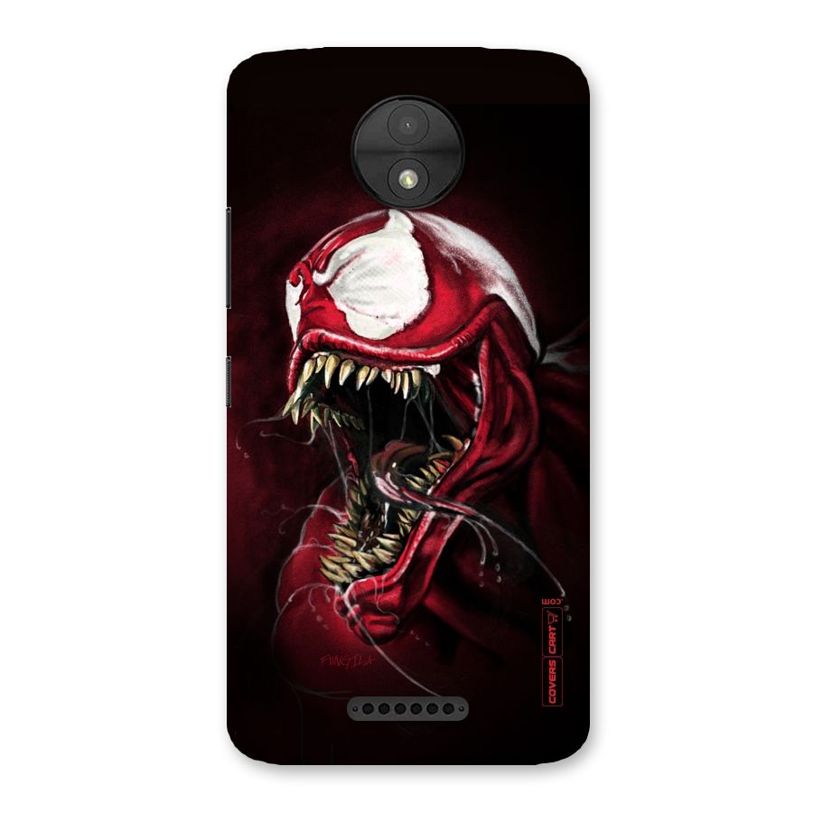 Red Venom Artwork Back Case for Moto C
