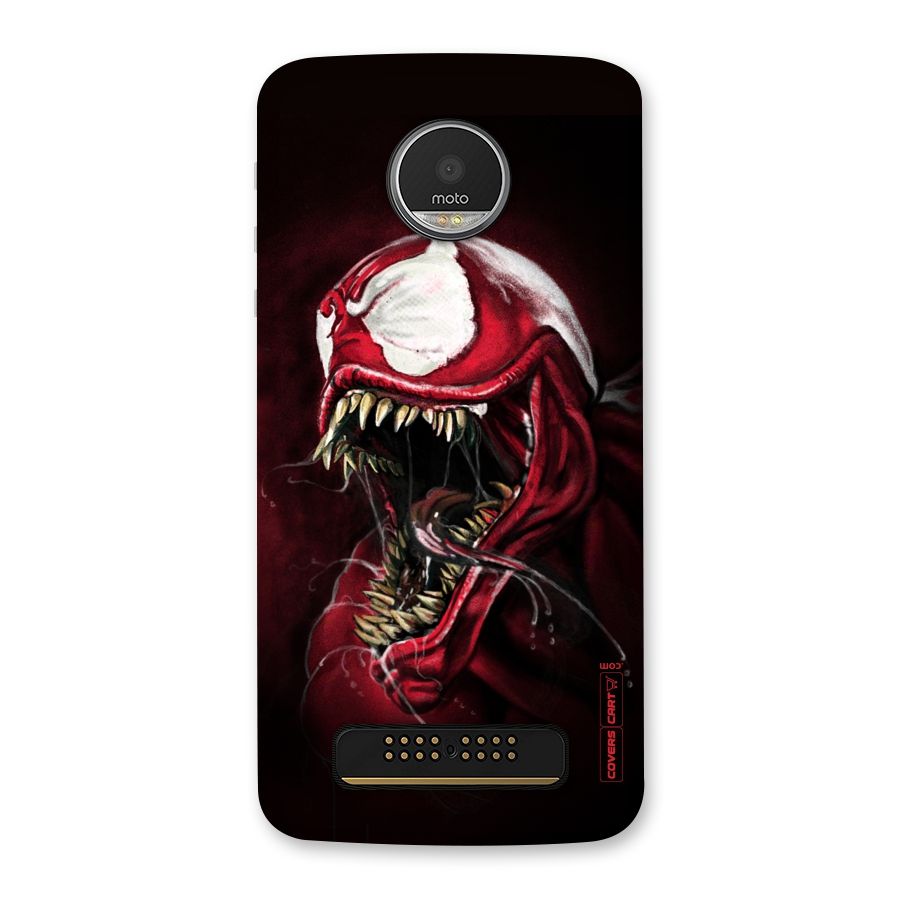 Red Venom Artwork Back Case for Moto Z Play