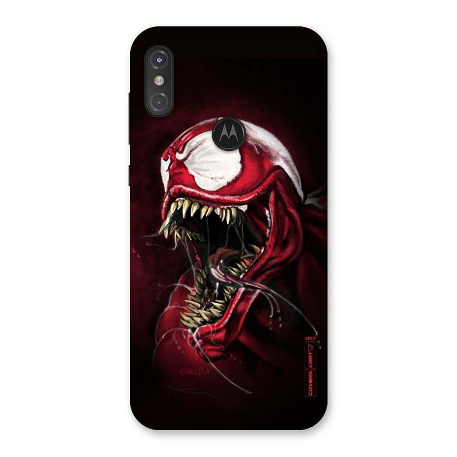 Red Venom Artwork Back Case for Motorola One Power