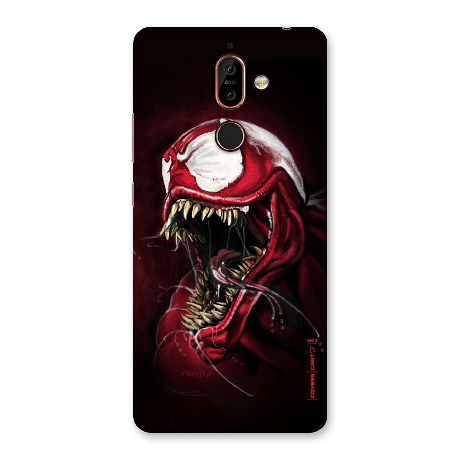 Red Venom Artwork Back Case for Nokia 7 Plus