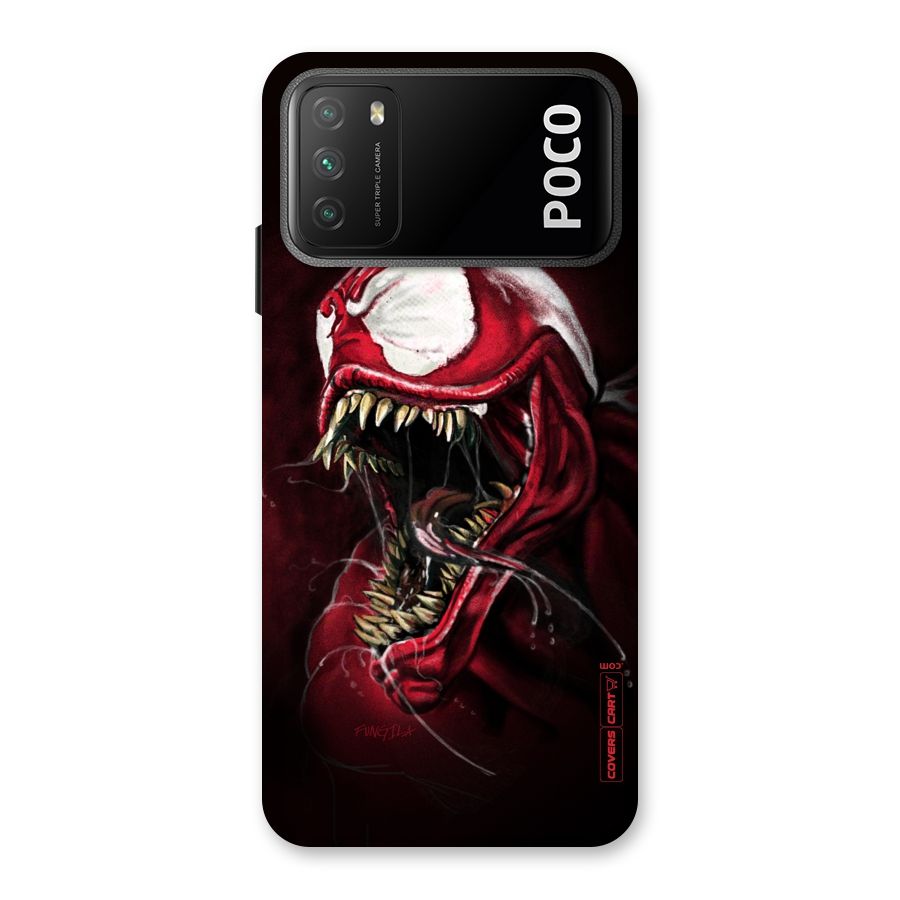 Red Venom Artwork Back Case for Poco M3