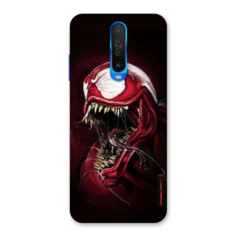 Red Venom Artwork Back Case for Poco X2