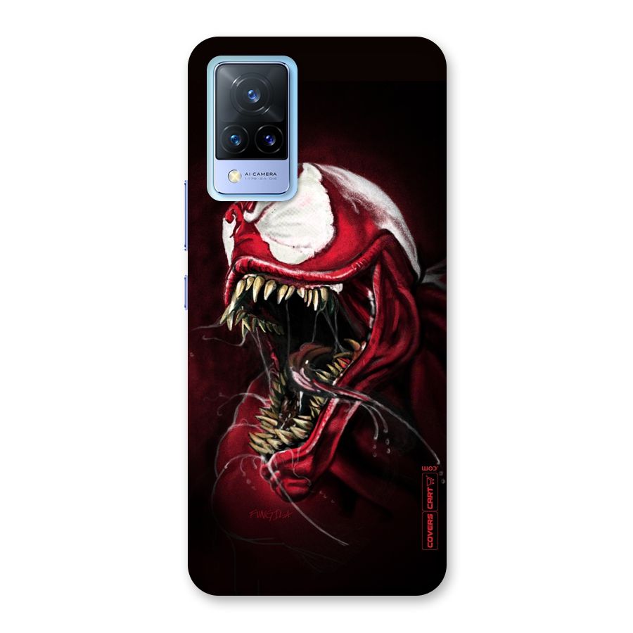 Red Venom Artwork Back Case for Vivo V21 5G