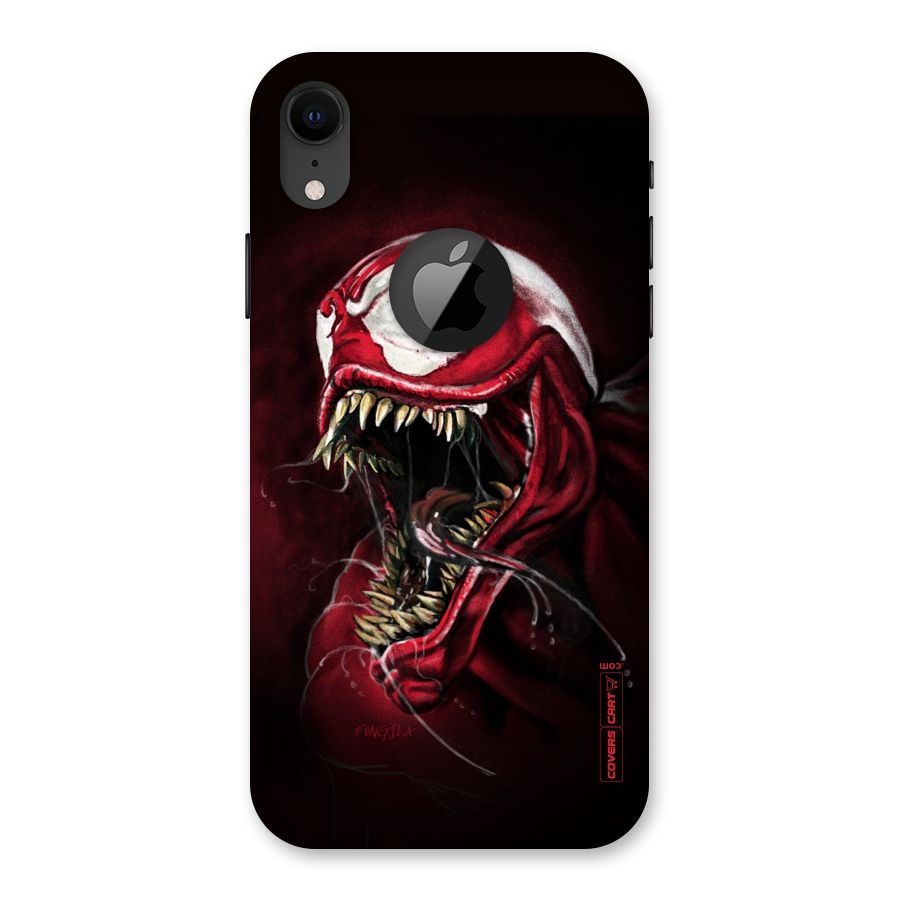 Red Venom Artwork Back Case for iPhone XR Logo Cut