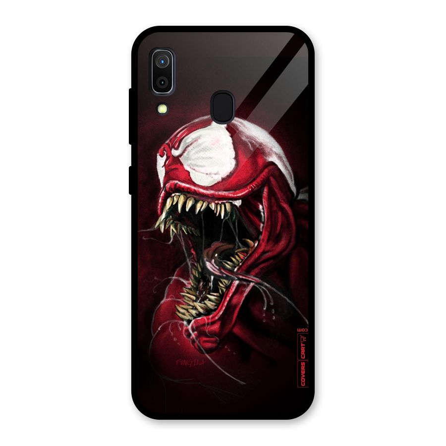Red Venom Artwork Glass Back Case for Galaxy A30
