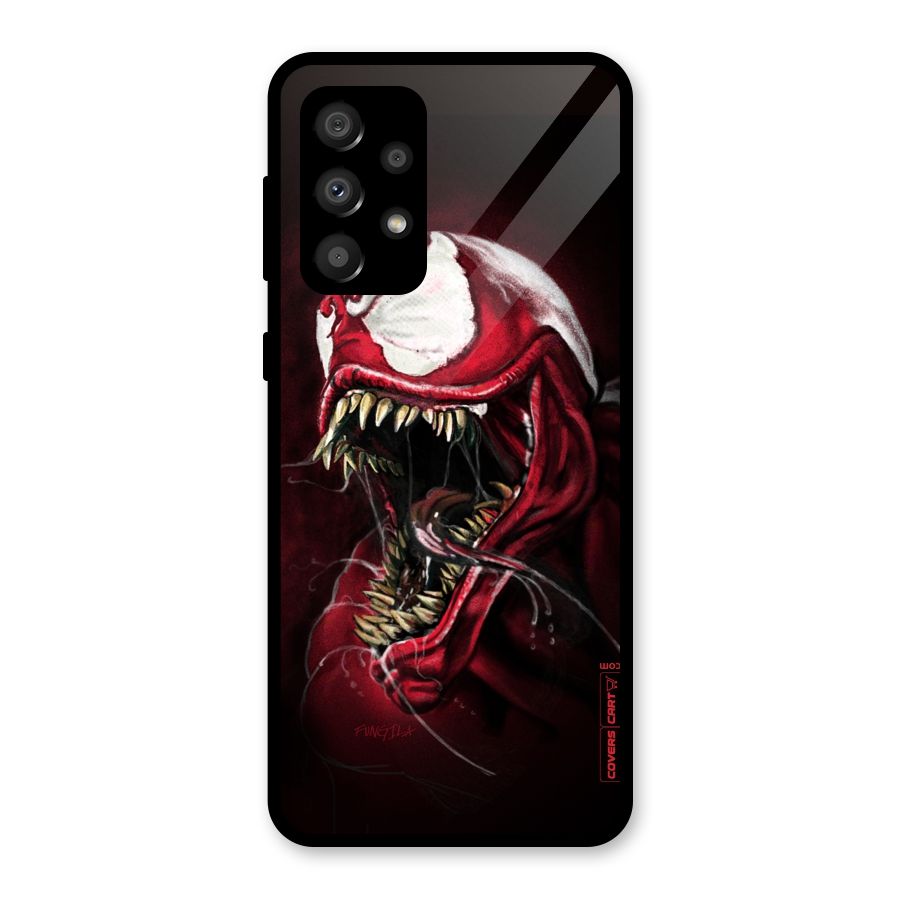 Red Venom Artwork Glass Back Case for Galaxy A32
