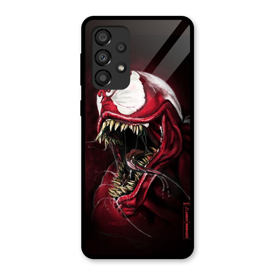 Red Venom Artwork Glass Back Case for Galaxy A33 5G