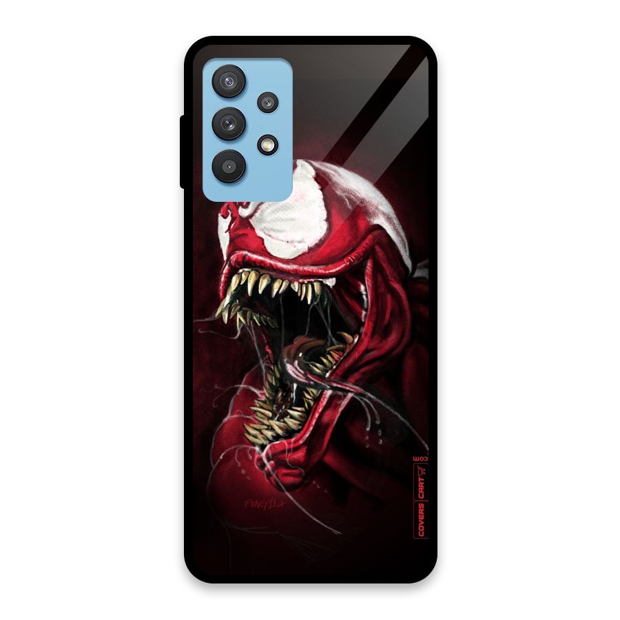 Red Venom Artwork Glass Back Case for Galaxy M32 5G