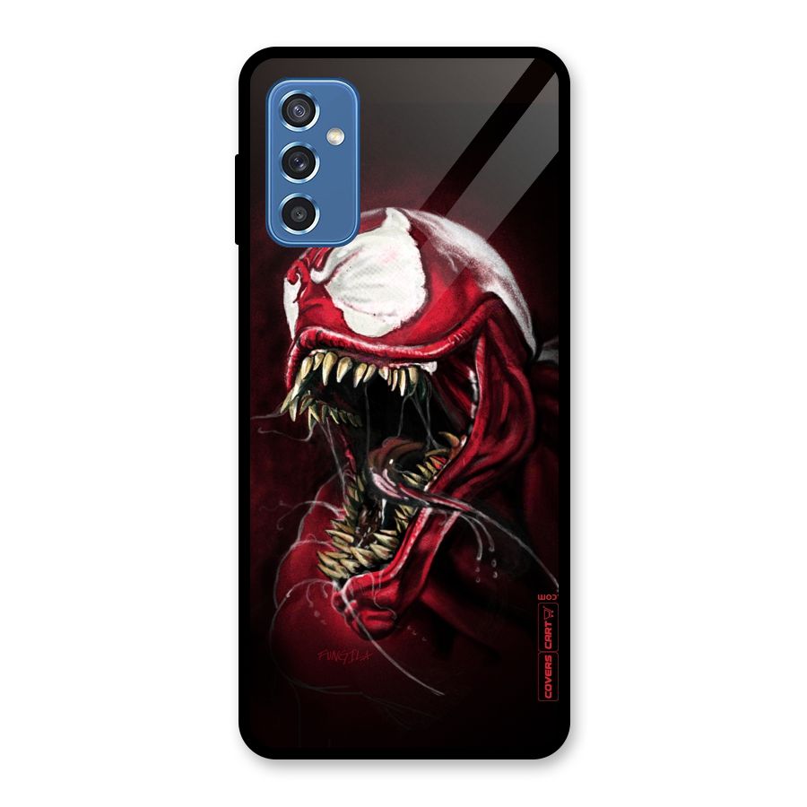 Red Venom Artwork Glass Back Case for Galaxy M52 5G