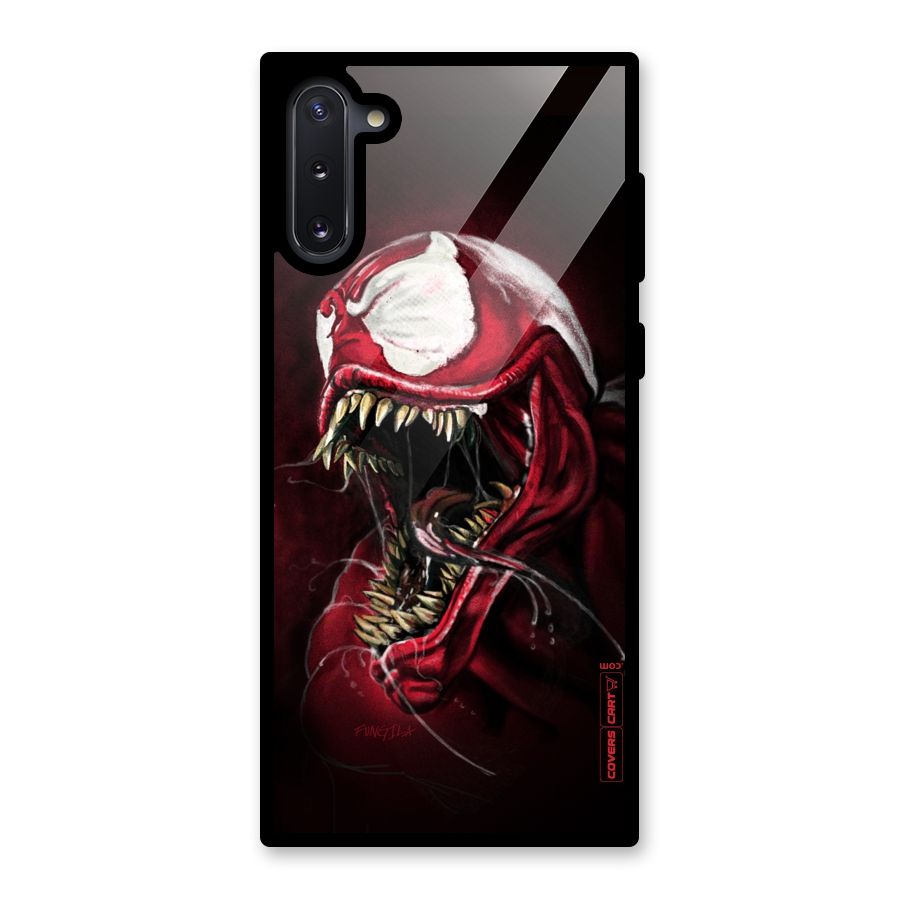 Red Venom Artwork Glass Back Case for Galaxy Note 10