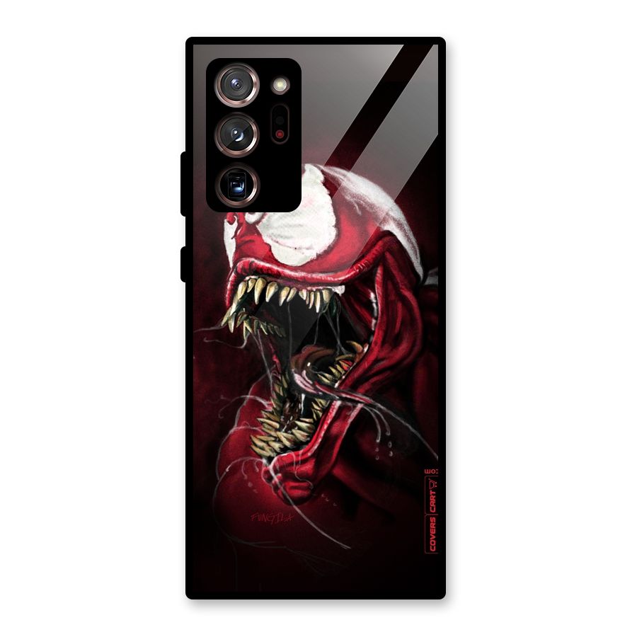 Red Venom Artwork Glass Back Case for Galaxy Note 20 Ultra