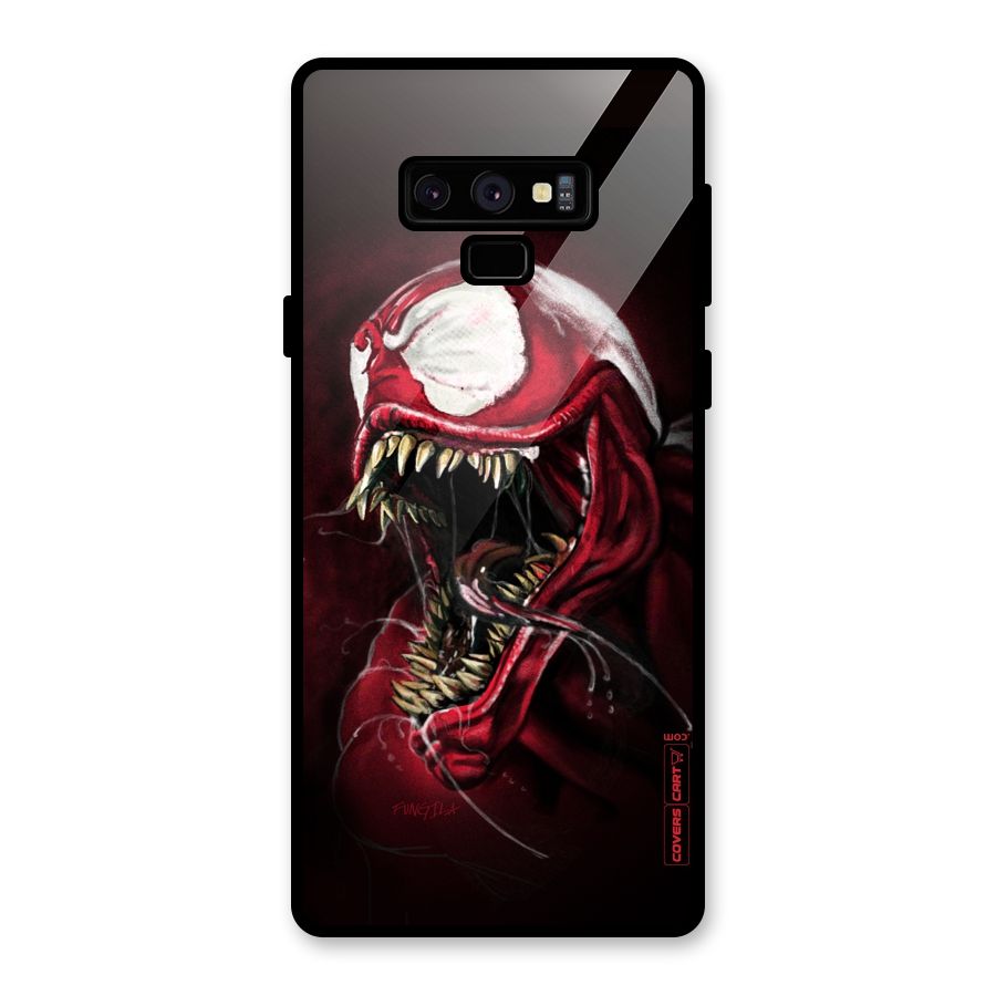 Red Venom Artwork Glass Back Case for Galaxy Note 9