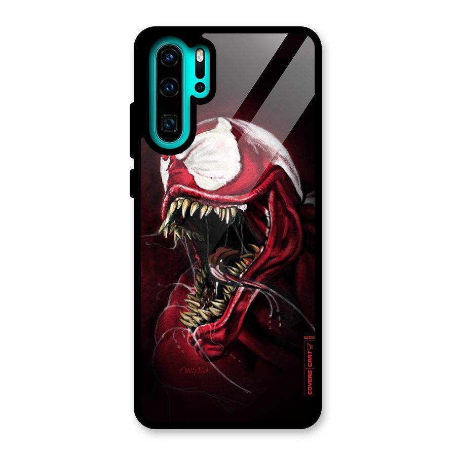Red Venom Artwork Glass Back Case for Huawei P30 Pro