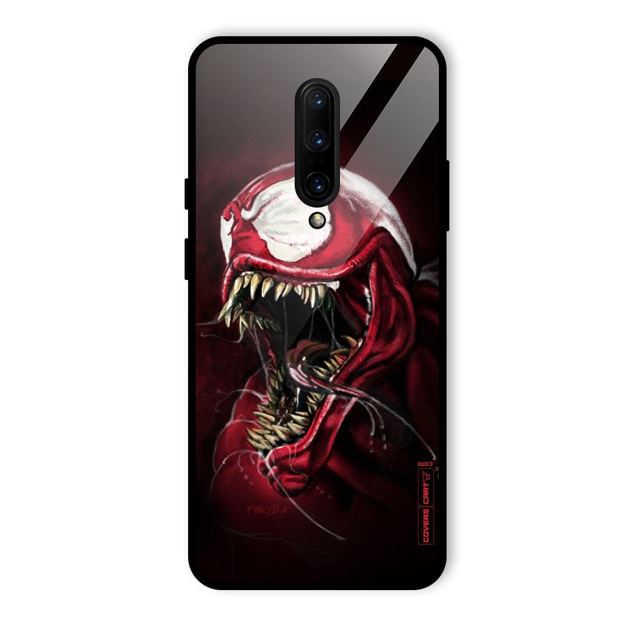 Red Venom Artwork Glass Back Case for OnePlus 7 Pro