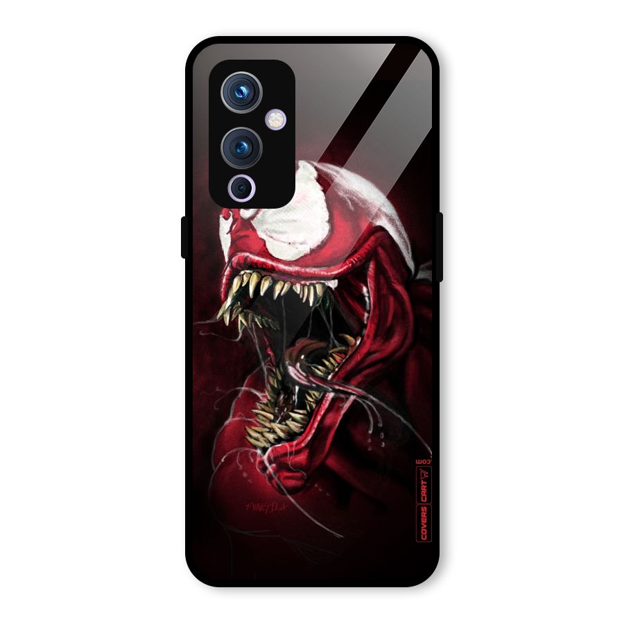 Red Venom Artwork Glass Back Case for OnePlus 9