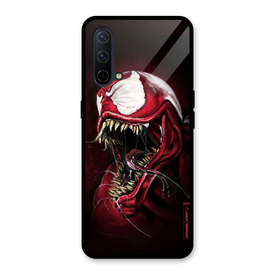 Red Venom Artwork Glass Back Case for OnePlus Nord CE 5G