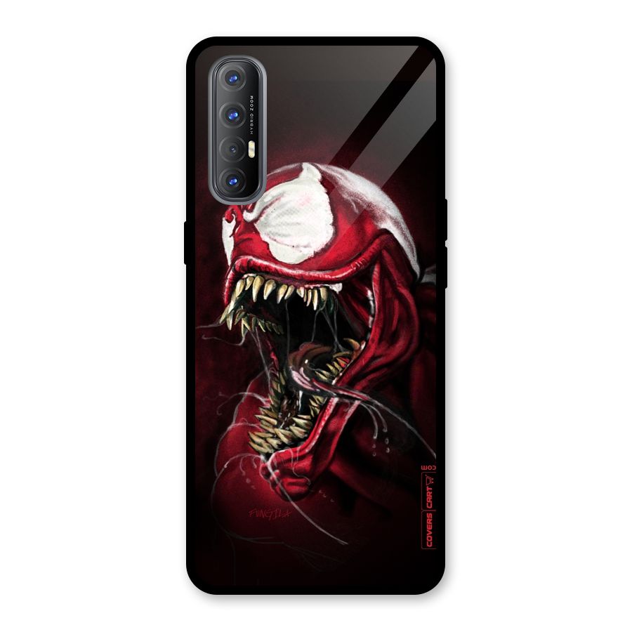 Red Venom Artwork Glass Back Case for Oppo Reno3 Pro