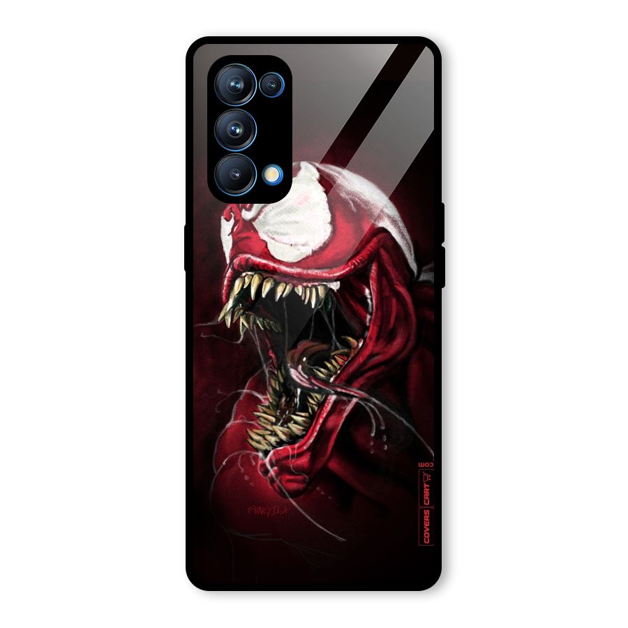 Red Venom Artwork Glass Back Case for Oppo Reno5 Pro 5G