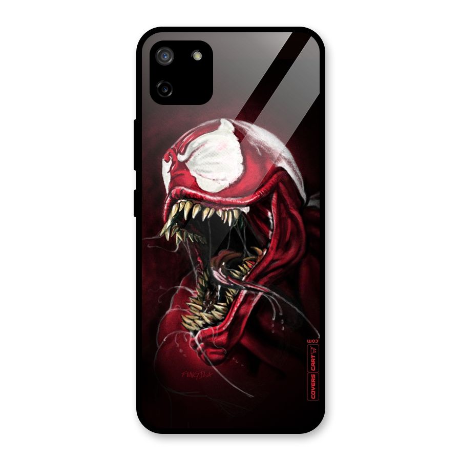 Red Venom Artwork Glass Back Case for Realme C11