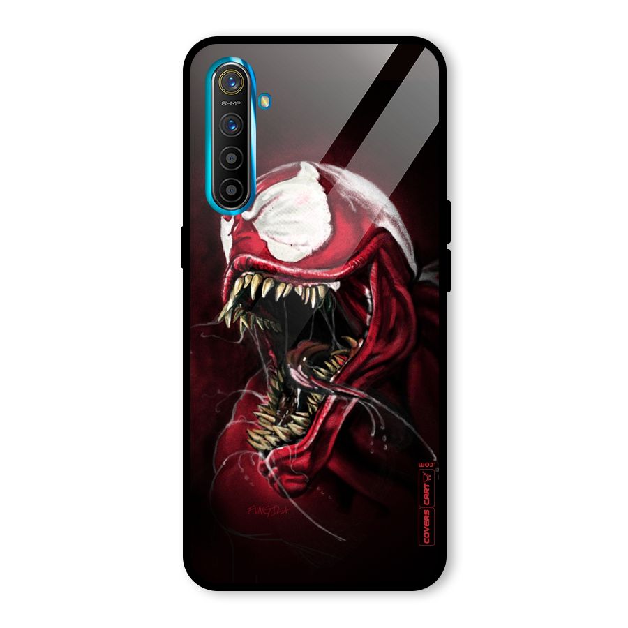 Red Venom Artwork Glass Back Case for Realme X2
