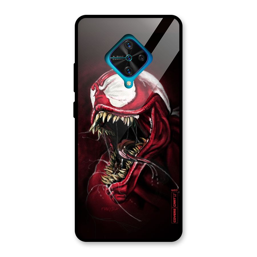 Red Venom Artwork Glass Back Case for Vivo S1 Pro