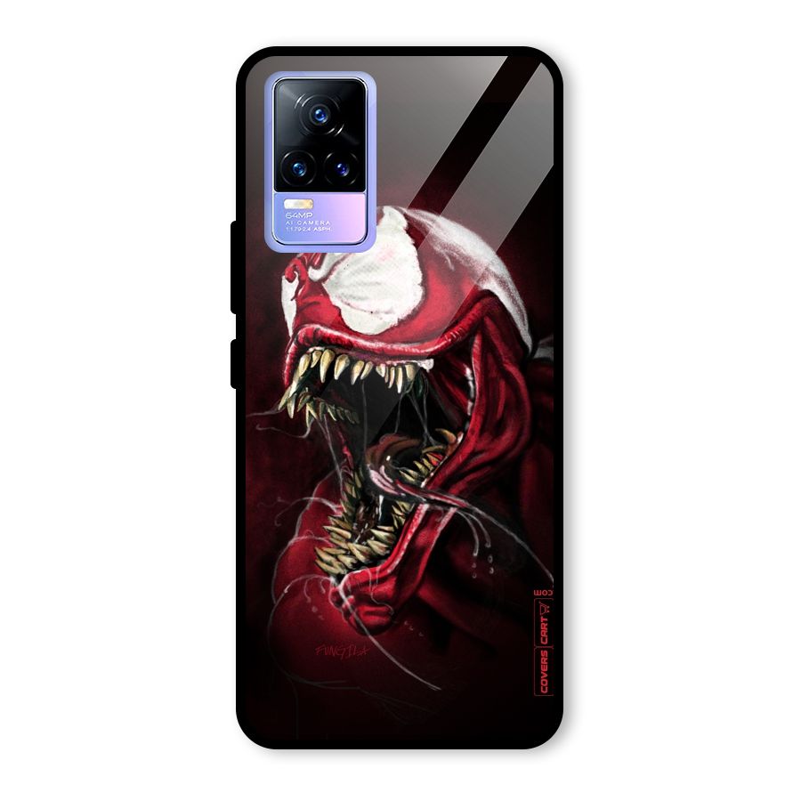 Red Venom Artwork Glass Back Case for Vivo Y73