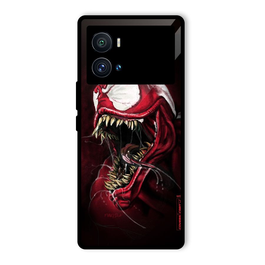 Red Venom Artwork Glass Back Case for Vivo iQOO 9 Pro