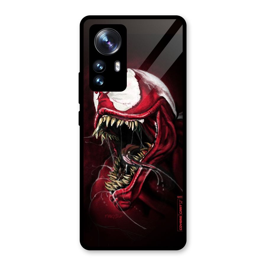 Red Venom Artwork Glass Back Case for Xiaomi 12 Pro