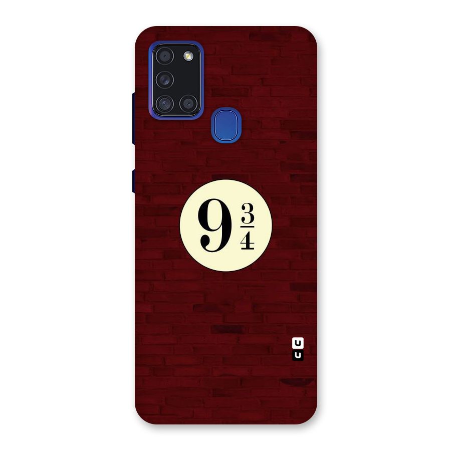Red Wall Express Back Case for Galaxy A21s