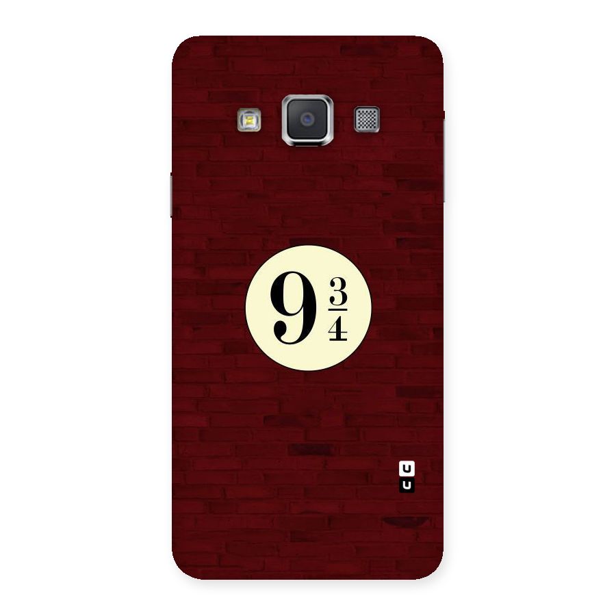 Red Wall Express Back Case for Galaxy A3