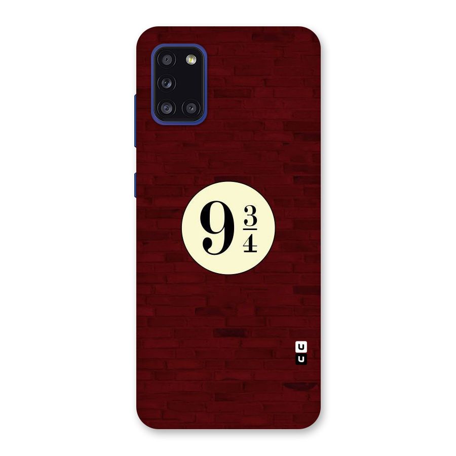 Red Wall Express Back Case for Galaxy A31