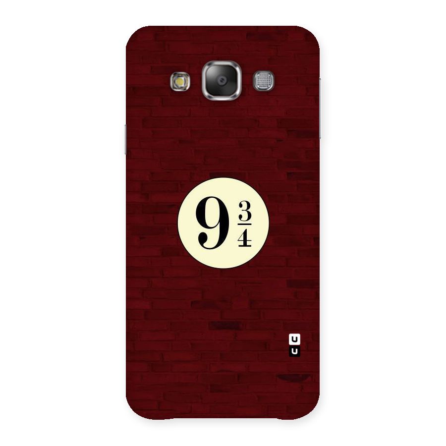 Red Wall Express Back Case for Galaxy E7