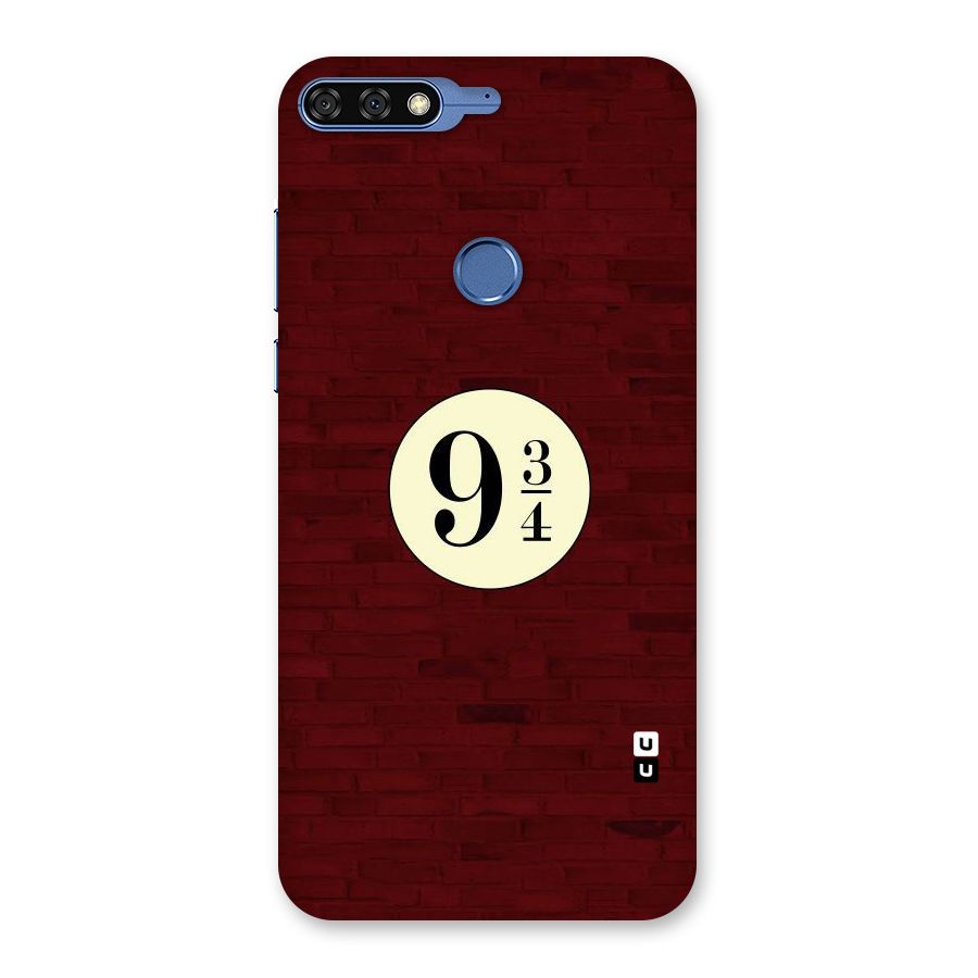 Red Wall Express Back Case for Honor 7C