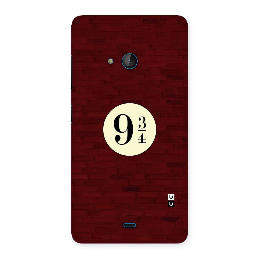 Red Wall Express Back Case for Lumia 540