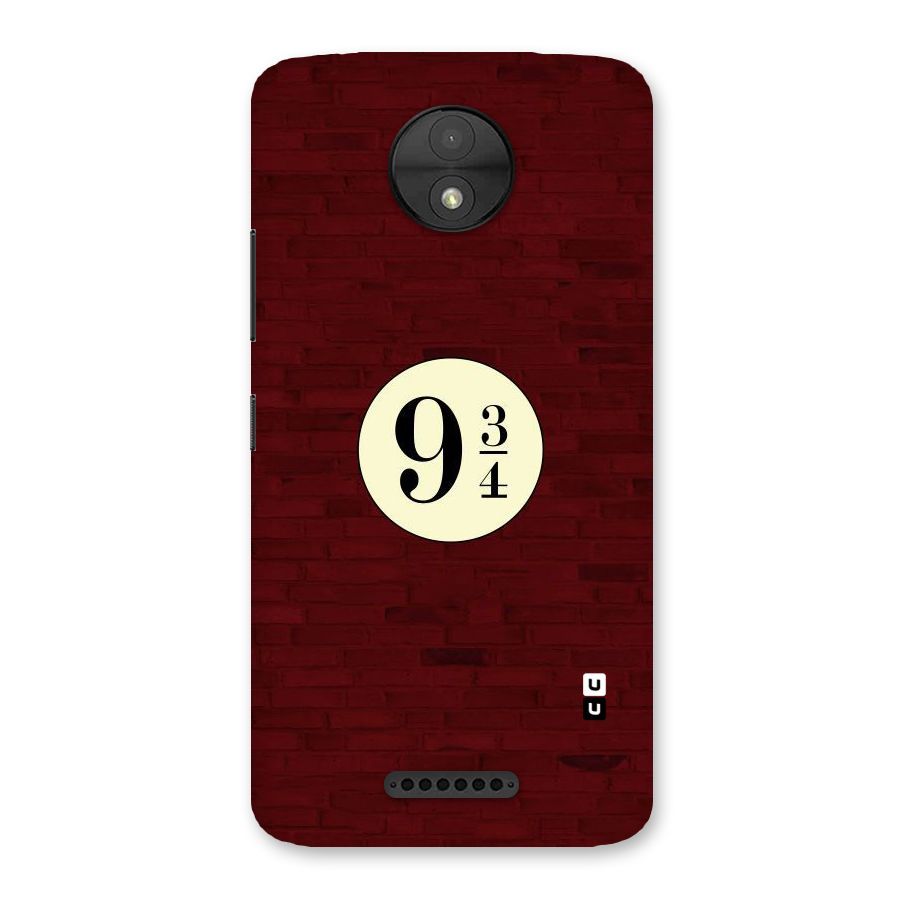Red Wall Express Back Case for Moto C