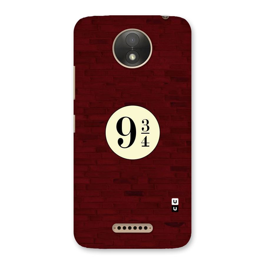 Red Wall Express Back Case for Moto C Plus