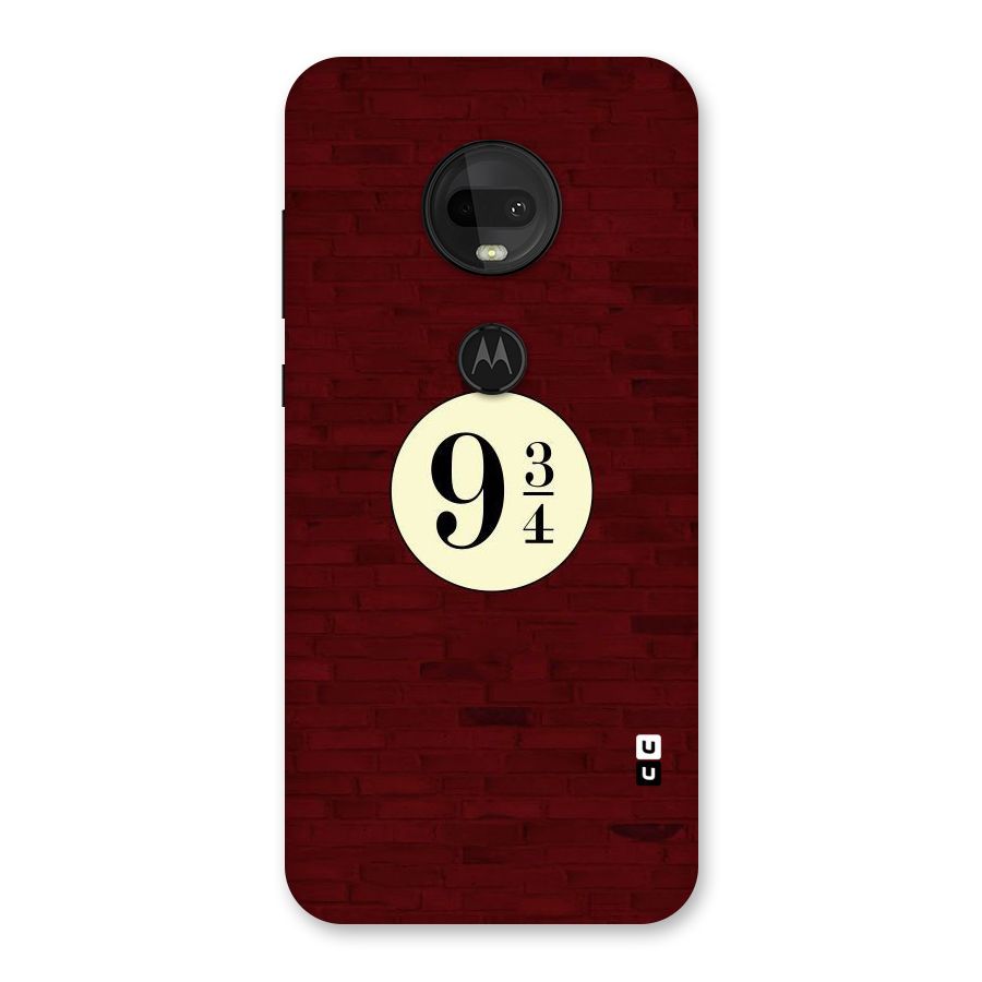 Red Wall Express Back Case for Moto G7