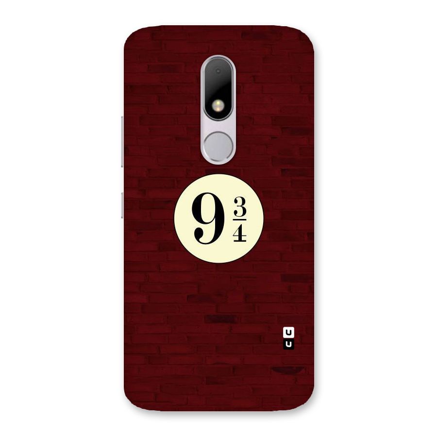 Red Wall Express Back Case for Moto M