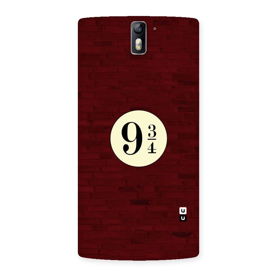Red Wall Express Back Case for One Plus One