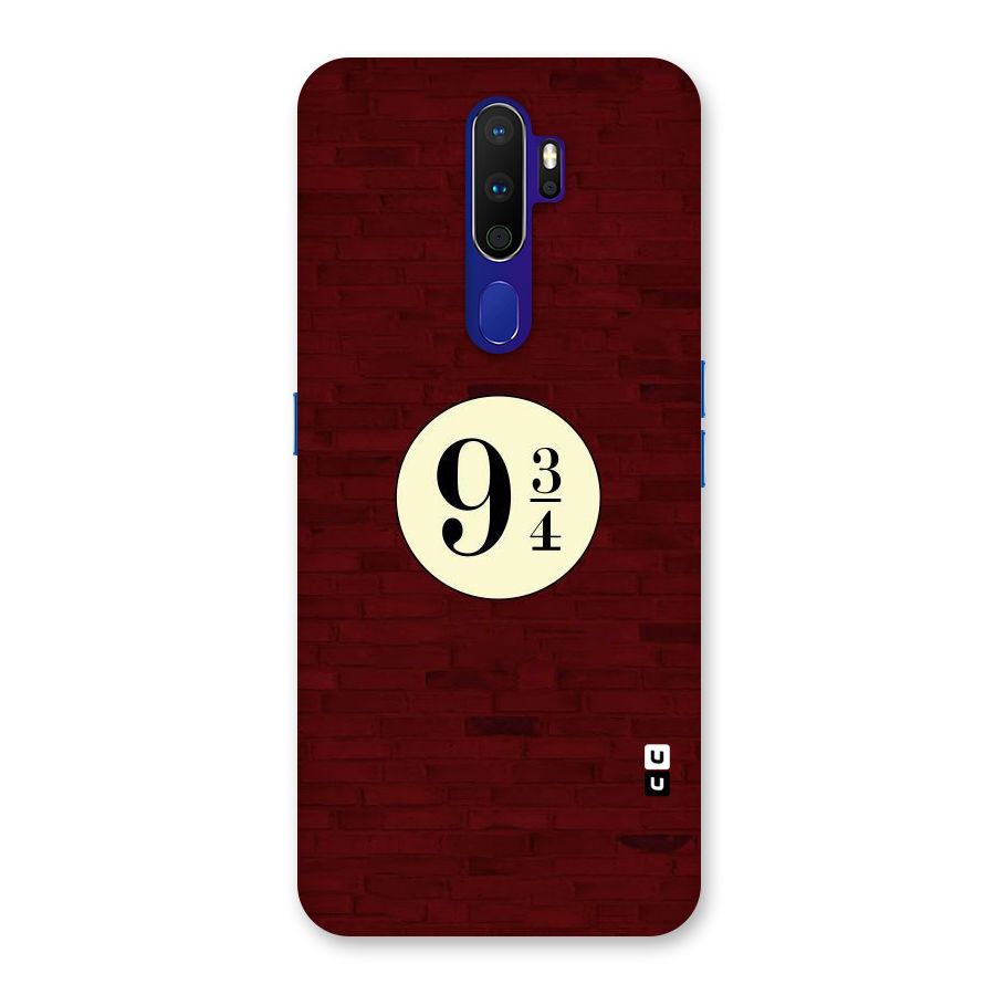 Red Wall Express Back Case for Oppo A9 (2020)