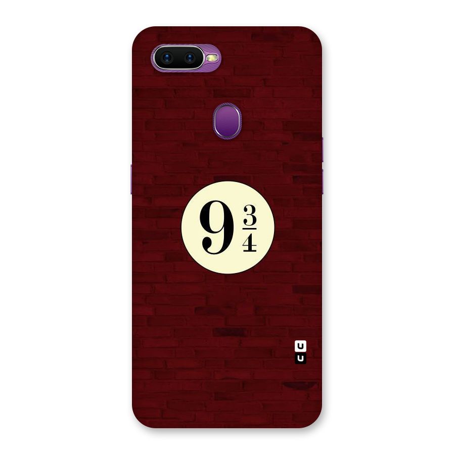 Red Wall Express Back Case for Oppo F9