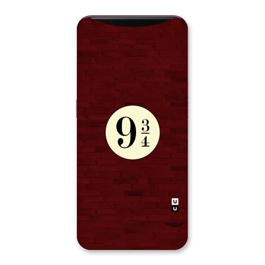 Red Wall Express Back Case for Oppo Find X