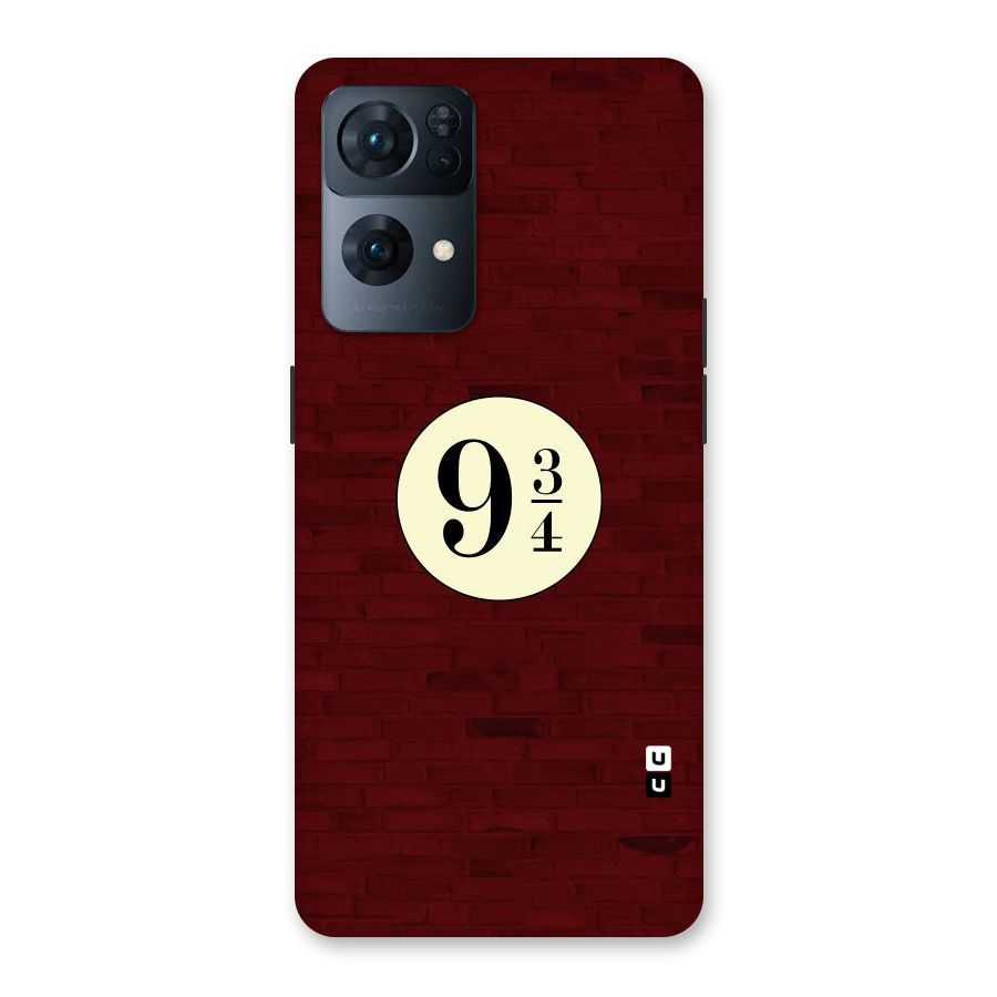 Red Wall Express Back Case for Oppo Reno7 Pro 5G